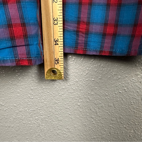 Cinch Long Sleeve Button Down Shirt Men’s XXL Blue/Red Western - Picture 12 of 12